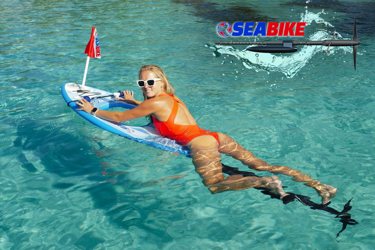 Premium Seabike Snorkeling Kit: Portable Water Bike & Inflatable Board