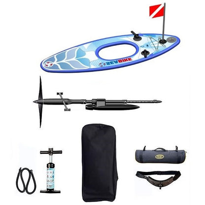 Premium Seabike Snorkeling Kit: Portable Water Bike & Inflatable Board