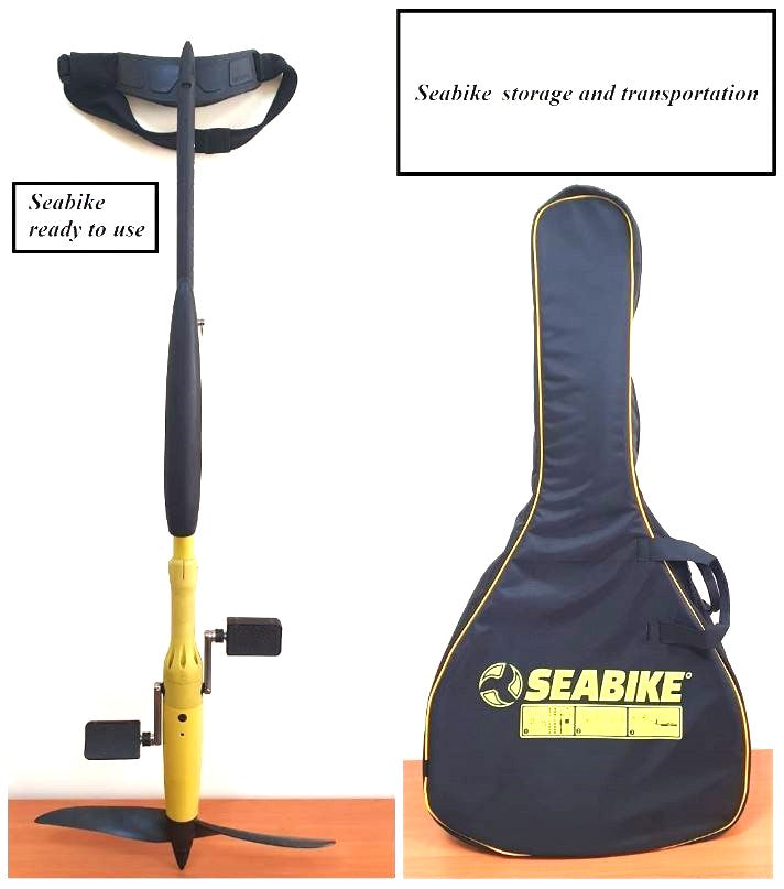 SEABIKE EasySwim Bike tal-Ilma Portabbli – Ħafif, Bla Armar, Aġġustabbli għal Kull Għawwiem