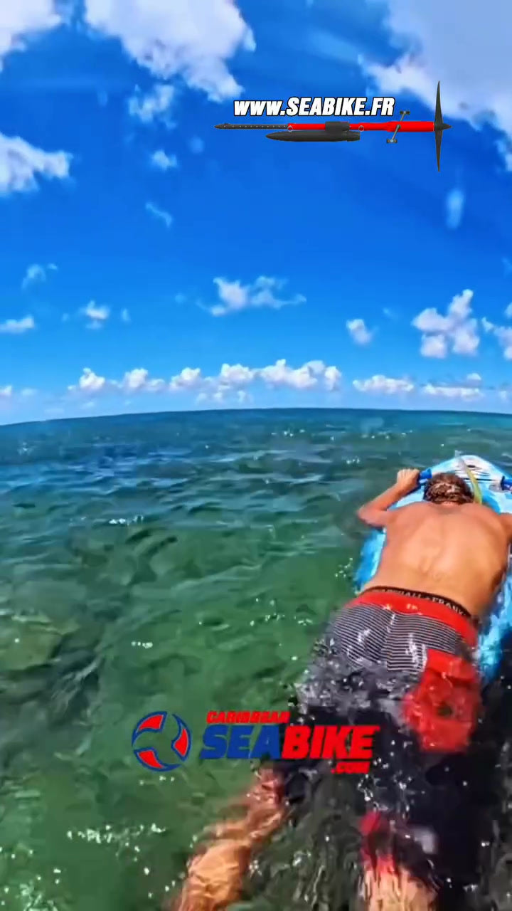 Premium Seabike Snorkeling Kit: Portable Water Bike & Inflatable Board