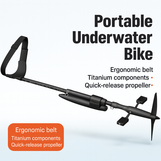 SEABIKE Premium Portable Underwater Water Bike with Titanium Gear and Quick-Release Propeller